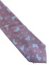 baby light pink cotton  tie with white bunny rabbit design
